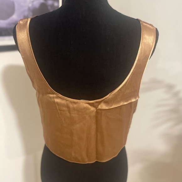 Camila Coelho Selina Crop Top in color Toffee - Picture 3 of 4